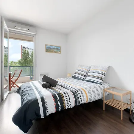 T3 - Grand Balcon Vue Canal - A 3 Pas De La Gare Toulouse